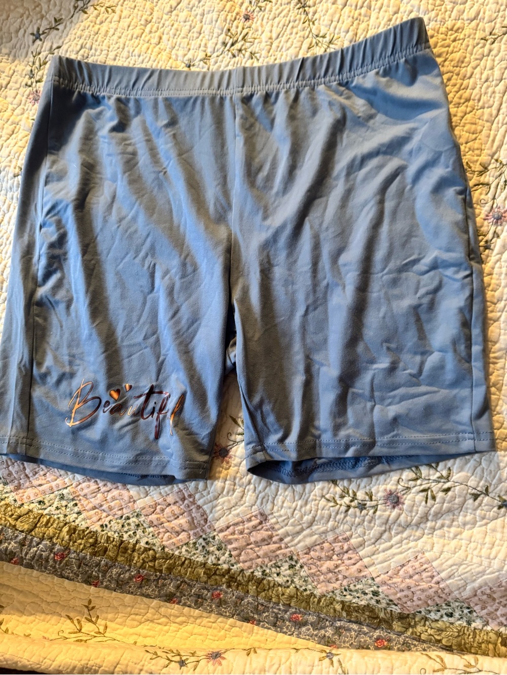 Women’s Blue Active Shorts - Beautiful Accent